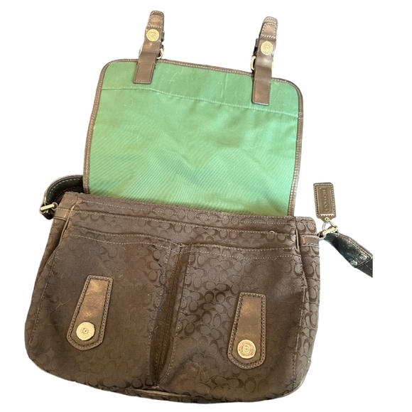 Coach Crossbody Messenger Bag Signature Jacquard Black - Picture 4 of 9